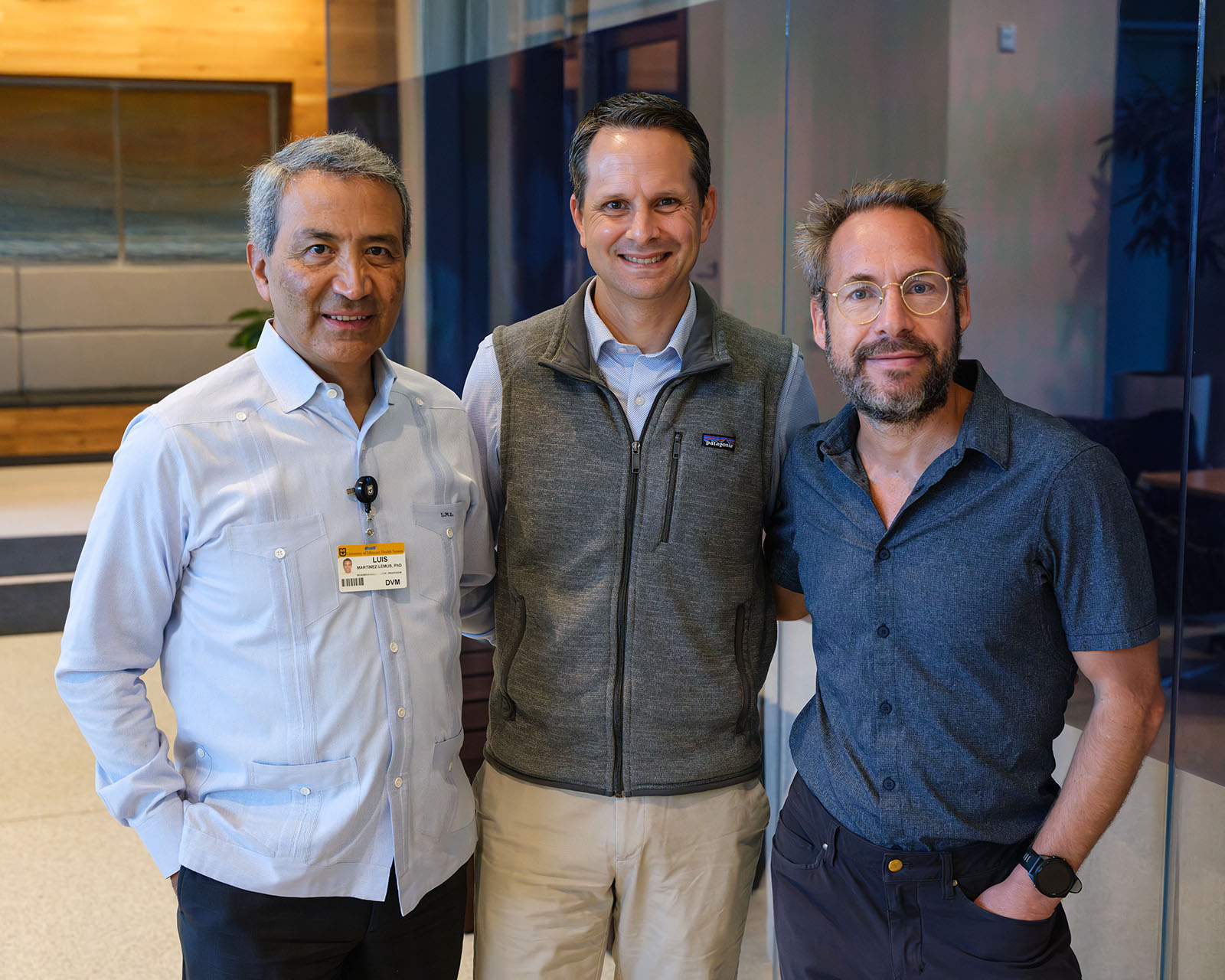 Luis Martinez-Lemus, Shawn Bender and Jaume Padilla together