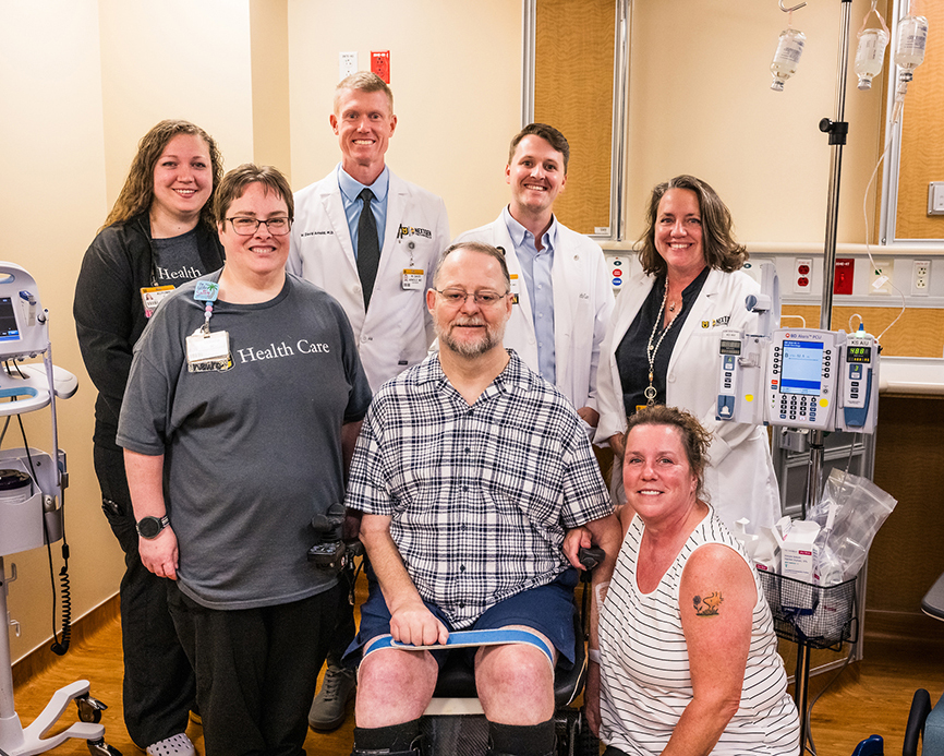 Toby Orcutt and his care team